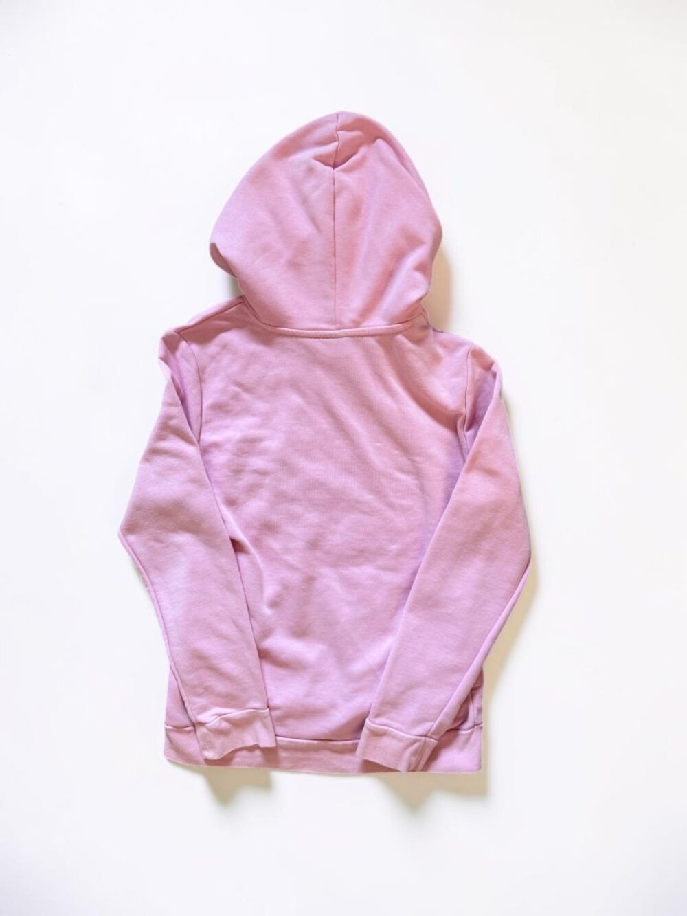 Adidas Pink Logo Hoodie Sweatshirt Size M Pullover Athleisure Casual - Picture 2 of 5
